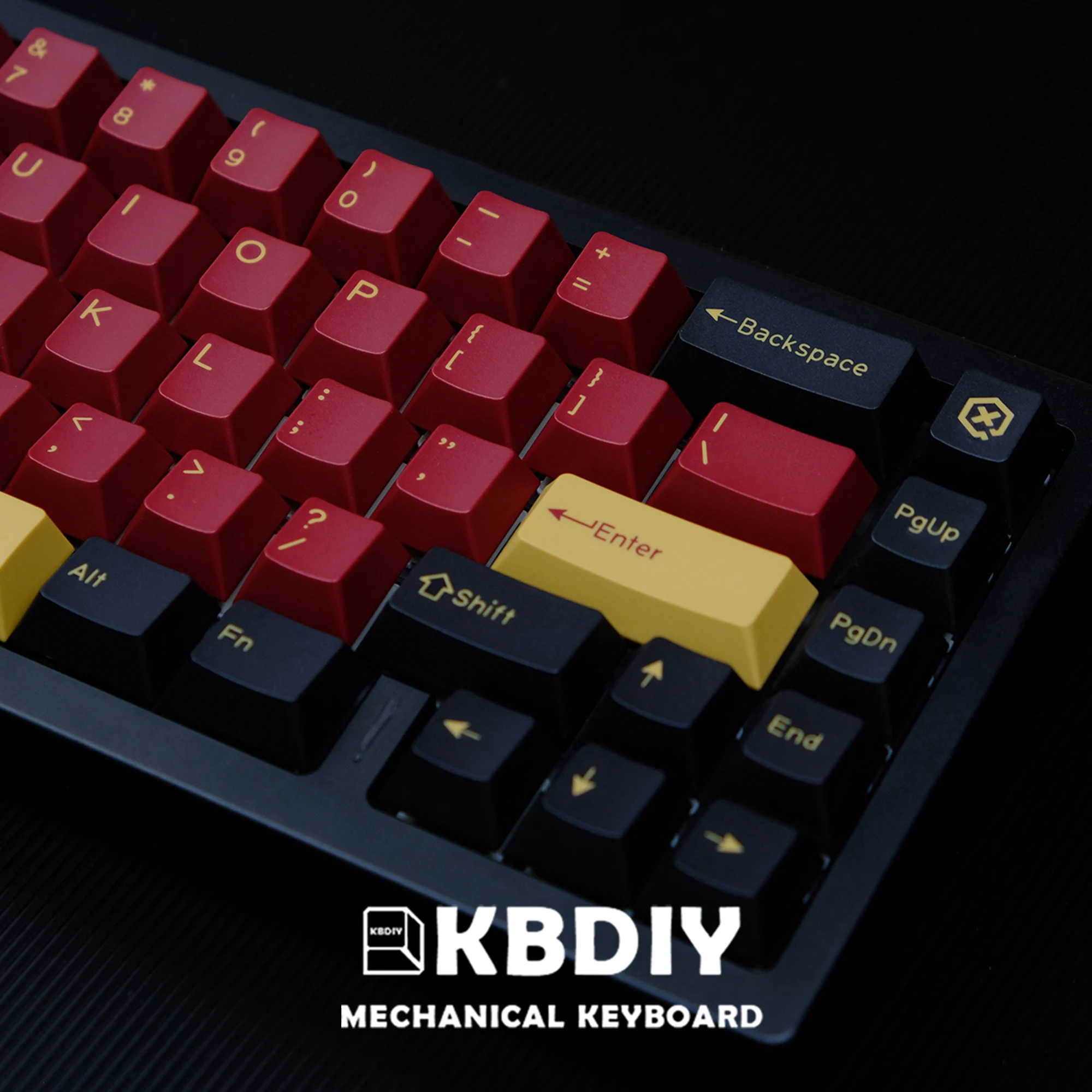 

KBDiy 171 Keys/Set Cherry Profile GMK Keycap GMK Red Samurai Custom PBT Keycaps for Mechanical Keyboard ISO Keys Cap MX Switches