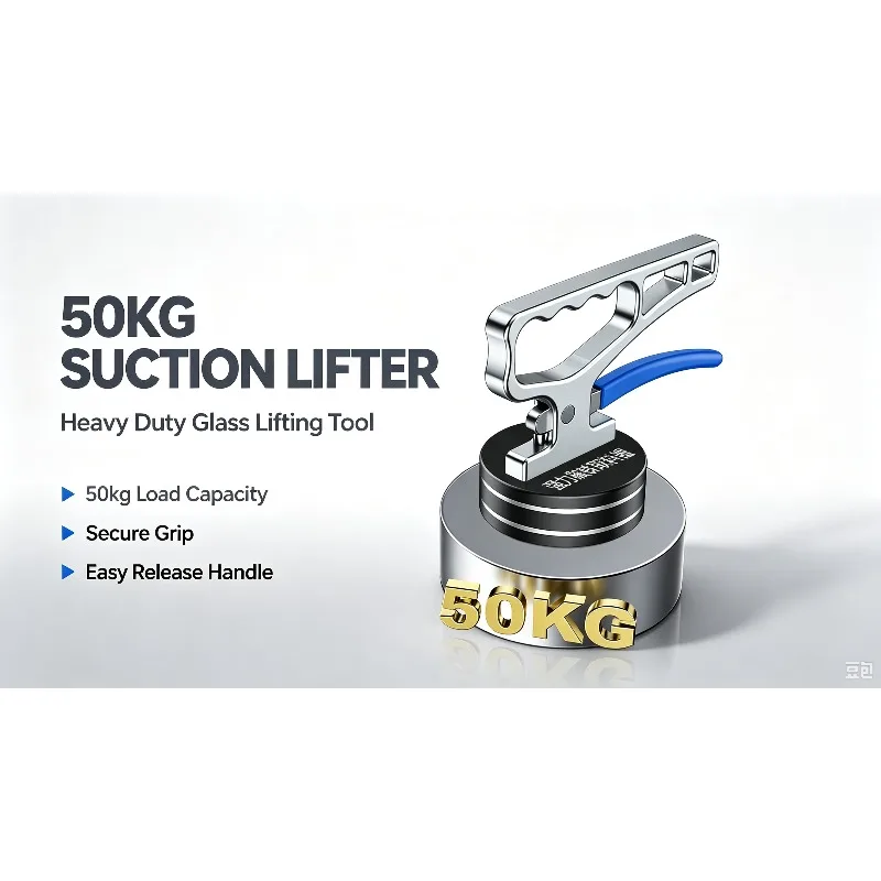Powerful manual permanent magnet lift, 30kg/40kg/50kg/60kg single-handed magnetic plate lift with release handle for