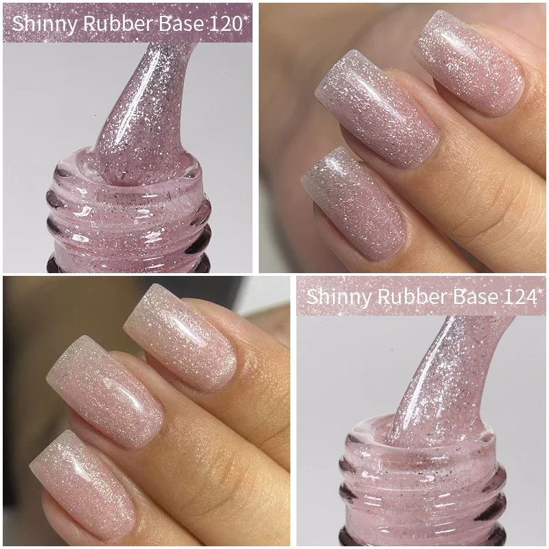 MSHARE TPO Free Shiny Rubber Base Gel Nail Polish Camouflage Professional Nail Base Coat Strong Adhesion Soak Off UV LED 10ml