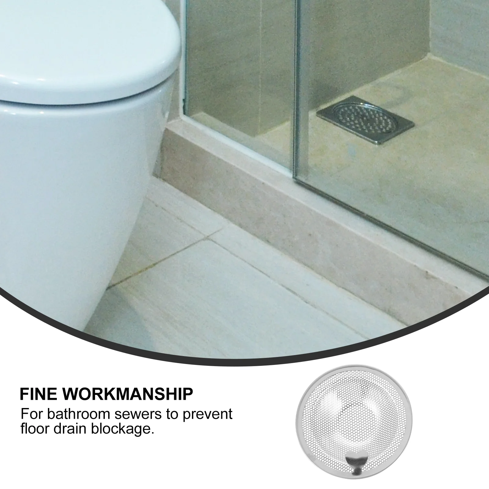 

2 Pcs Stainless Steel Sink Strainer Filter Basket Anti Clog Drains Kitchen Bathroom Shower Bathtub Sewer Strainer Fine Safe