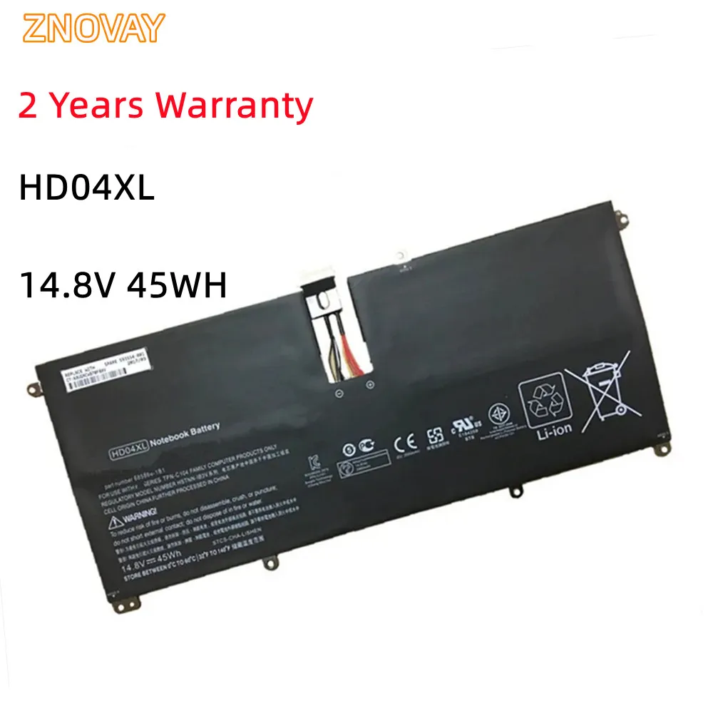 

HD04XL 14.8V 45WH Battery For HP Envy Spectre XT 13-2000eg 13-2021tu 13-2120tu 13-2113TU XT Pro 13-b000 HSTNN-IB3V 685989-001