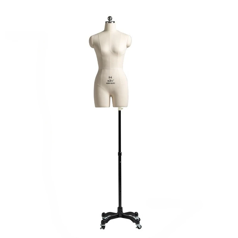 Foam Body Female Mannequins Set Up Cotton Fabric Sewing Mannequin for Clothing Design Dress Display Stand Can Be Pined Model