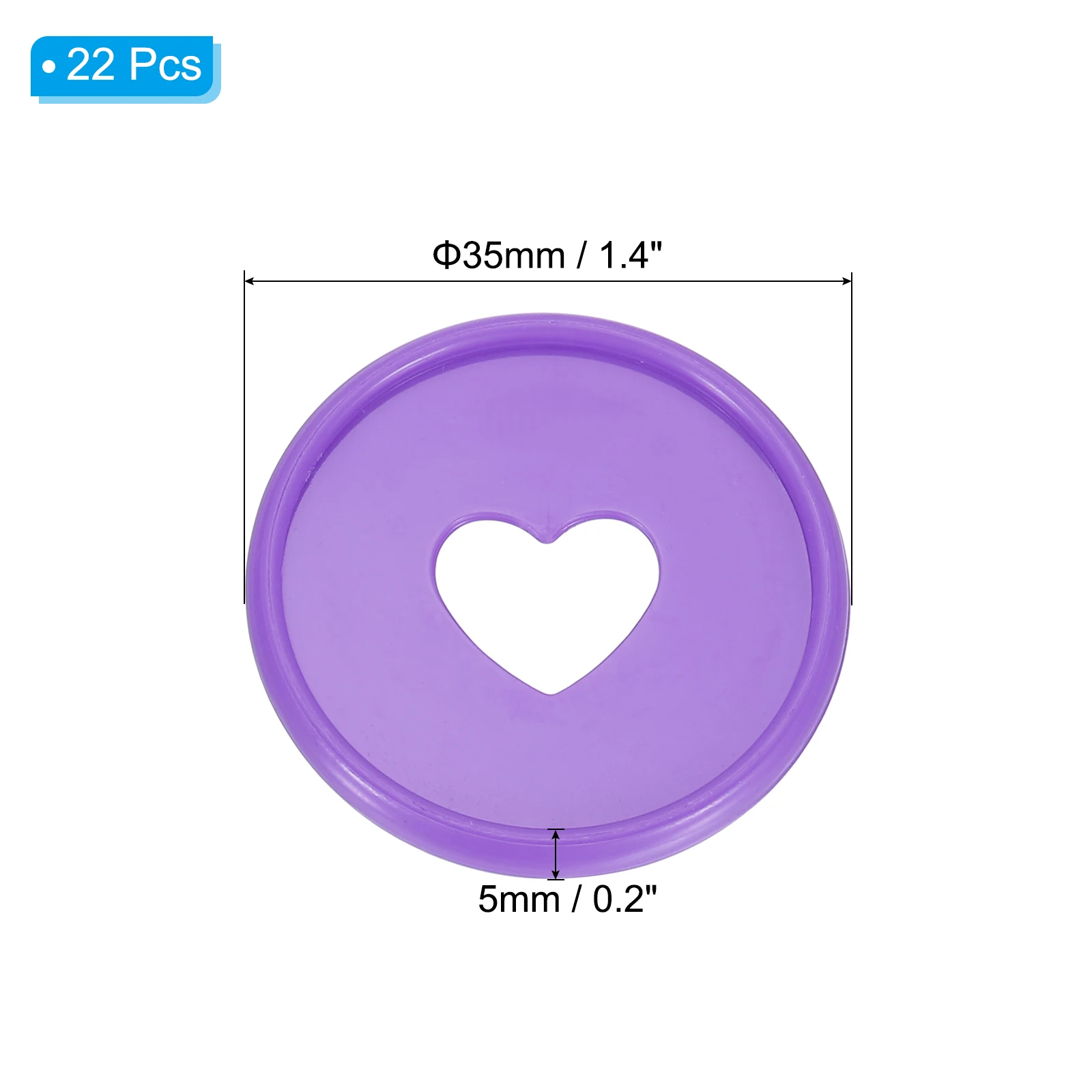 22Pcs 28mm/35mm Plastic Round Book Binding Discs Discbound Expansion Discs Plating Round Binder Rings for DIY Notebook Planner