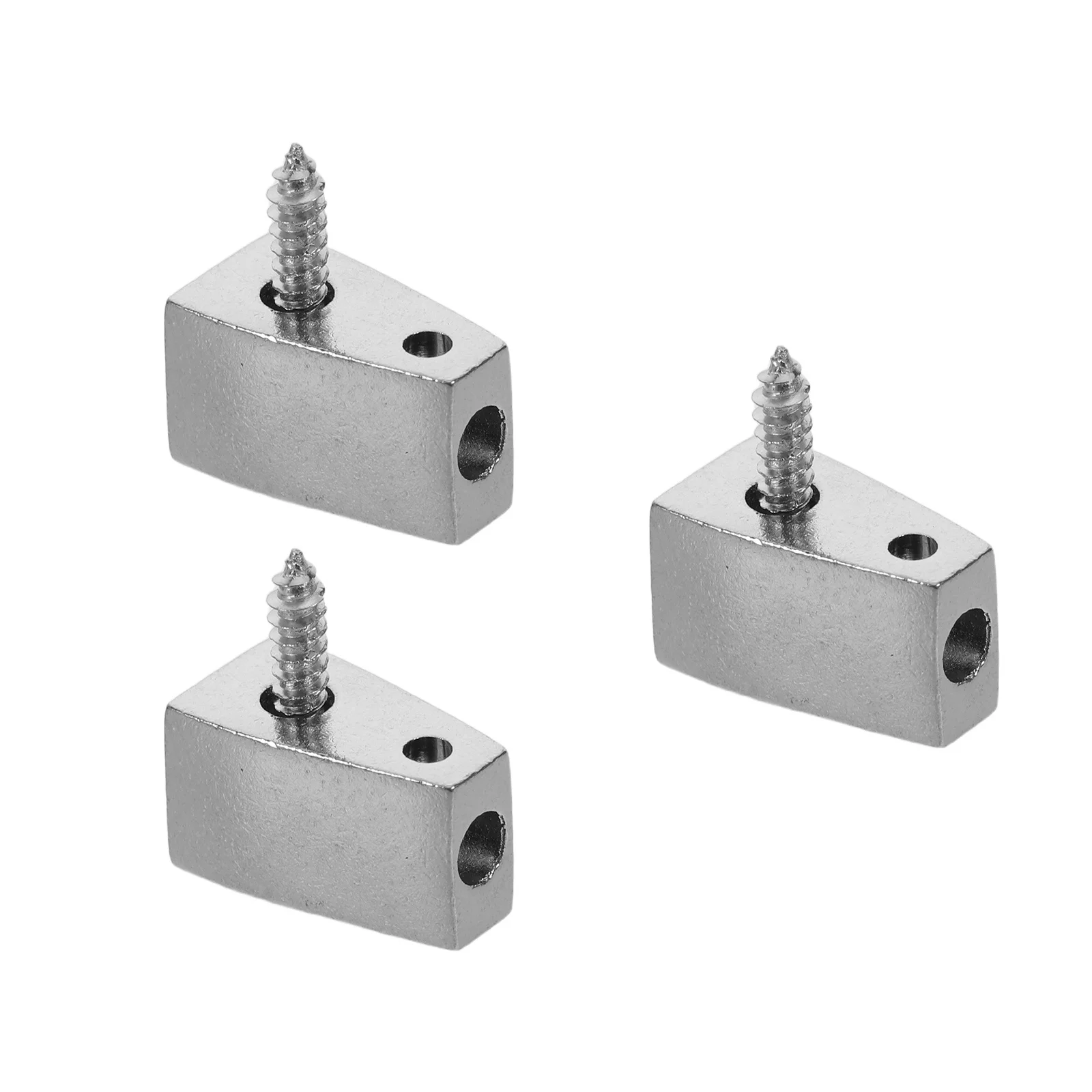 

3Pcs Headless Guitar Locking Nut Stable String Locking Structure Metal Material Guitar Parts for Studio Recording