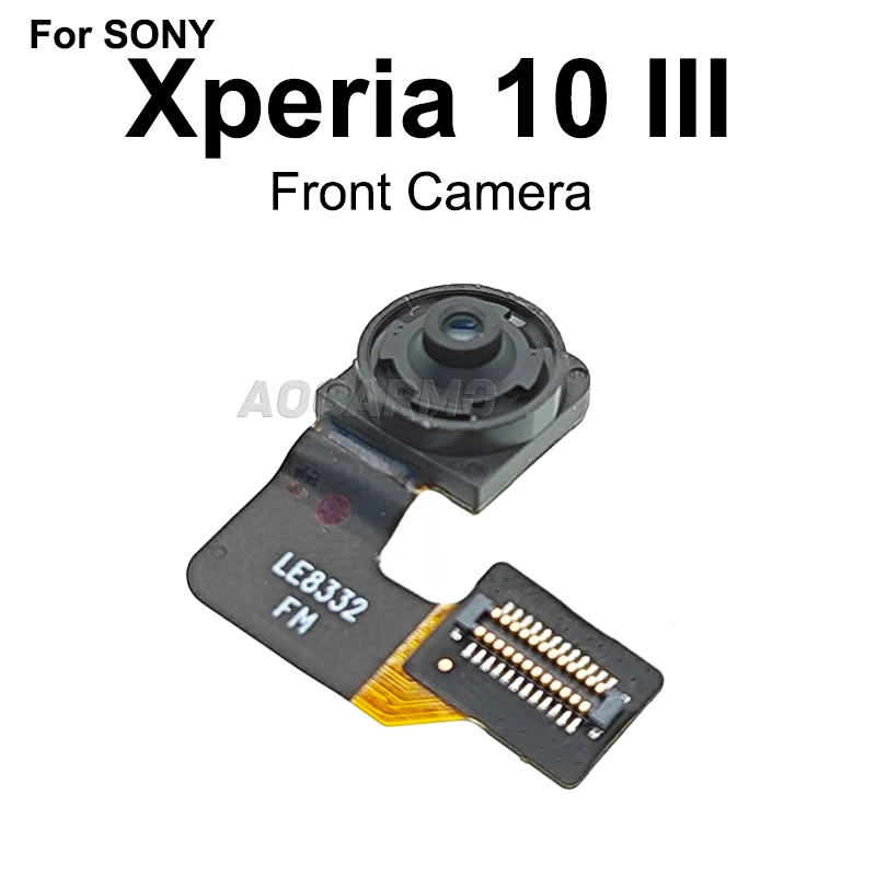 Aocarmo For Sony Xperia 10 III X10iii XQ-BT52 SO-52B SOG04 Ultra Wide Telephoto Back Rear Camera Module Flex Cable Repair Part