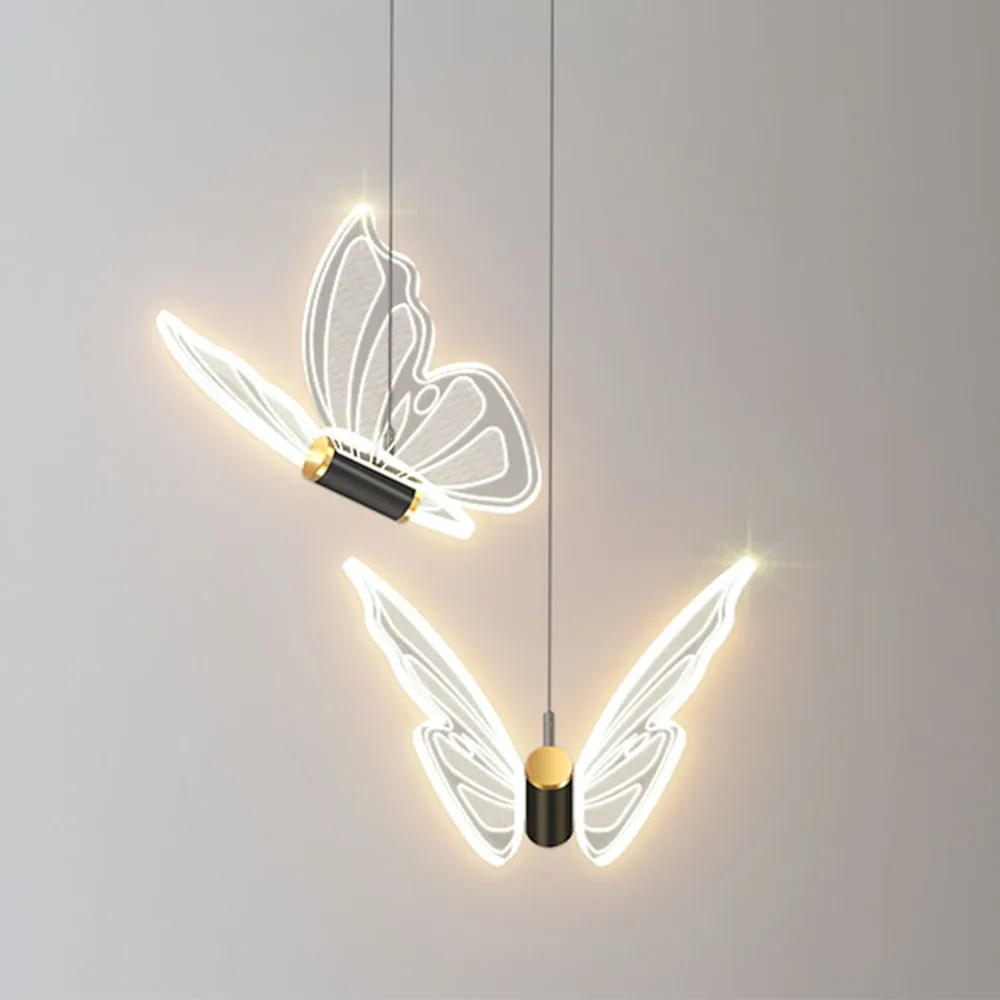 

Modern LED Pendant Lights Gold/Black Bedside Hanging Lamp Indoor Lighting Bedroom Living Room Home Decoration Acrylic Light Fixt