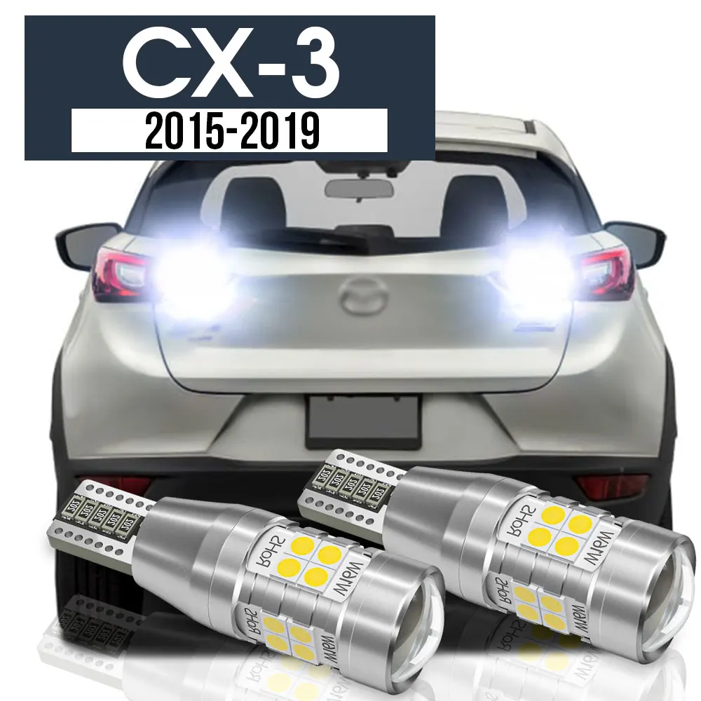 

2pcs LED Backup Light Reverse Lamp Canbus Accessories For Mazda CX-3 CX 3 CX3 DK 2015 2016 2017 2018 2019