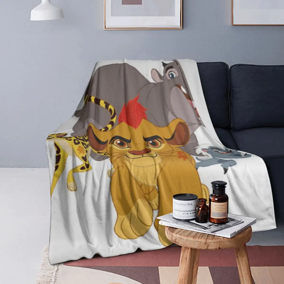 

Lion Guard Blanket Soft Warm Flannel Throw Blanket Plush for Bed Living room Picnic Travel Home Sofa