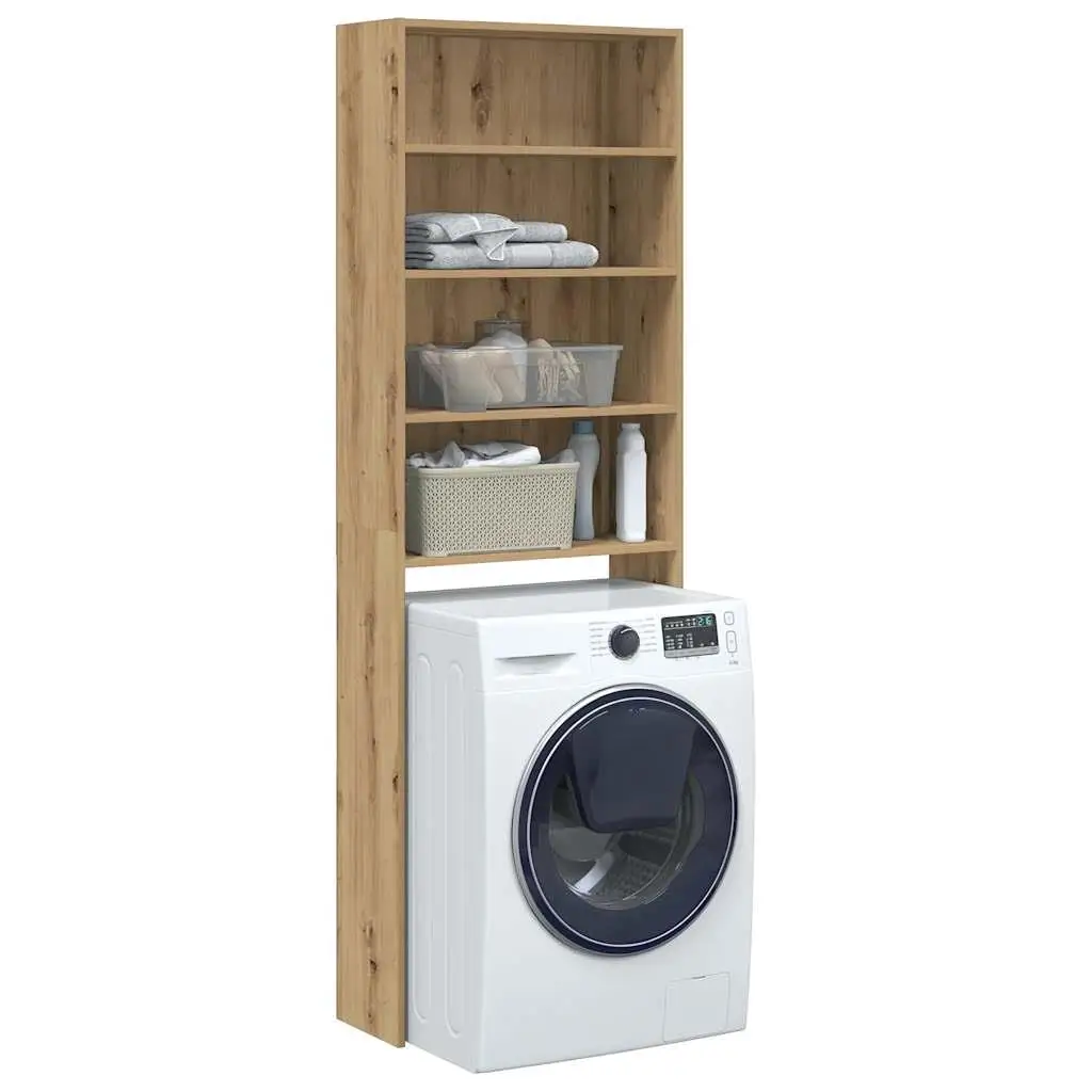 Washing Machine Cabinet Artisan Oak 64x24x190 cm