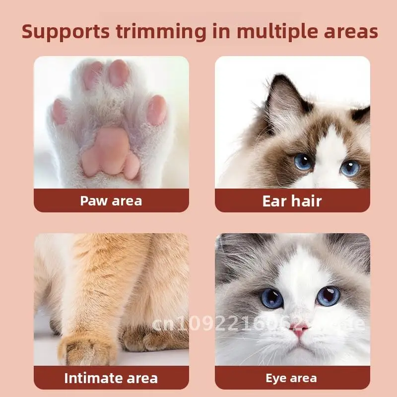 Coupe-cheveux électrique pour animaux de compagnie, matériau ABS blanc pour le rasage des poils des pieds de chien et de chat, outil de toilettage pour animaux de compagnie