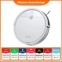 ﻿ ILIFE V2 Robot Vacuum Cleaner, 120 Min Runtime, Self-Charging Robotic Vacuum, Slim, Quiet, Ideal for Pet Hair and Hard Floors