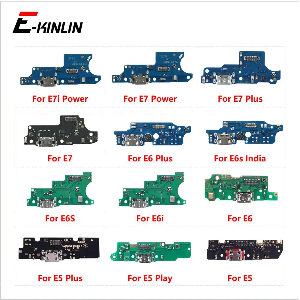 Power Charging Connector Plug Port Dock Board Flex Cable For Motorola Moto E4 E5 E6 E7 Play Go Plus E6s Global E6i E7i Power