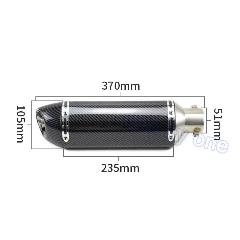 51mm Universal YO Motorcycle Exhaust Muffler with DB Killer For Yamaha ZX6R ZX10 Z900 Z1000 CBR1000 GSXR1000 650 K7 K8 K6