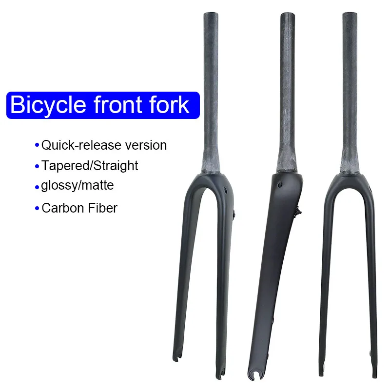 

700C Gravel Road Bike Full Carbon Fiber Front Fork Matte/Glossy Finish Straight Cone Design Disc Brake Latest Model