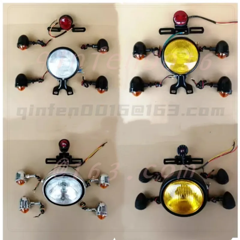 For CG125 Retro Modified Headlights, Turn Signals, Tail Lights, Jialing 70/GN Prince, Retro Brake Light Brackets