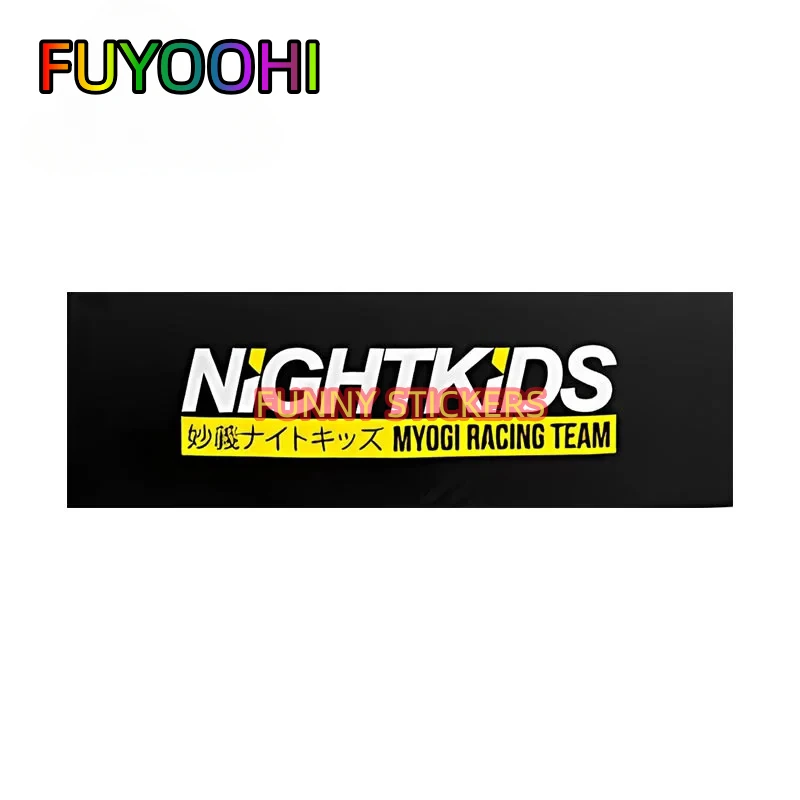 FUYOOHI Initial D Team Name Redsuns Akina Emperor Slap Car Stickers Cartoon Simple Waterproof Decals Car Styling