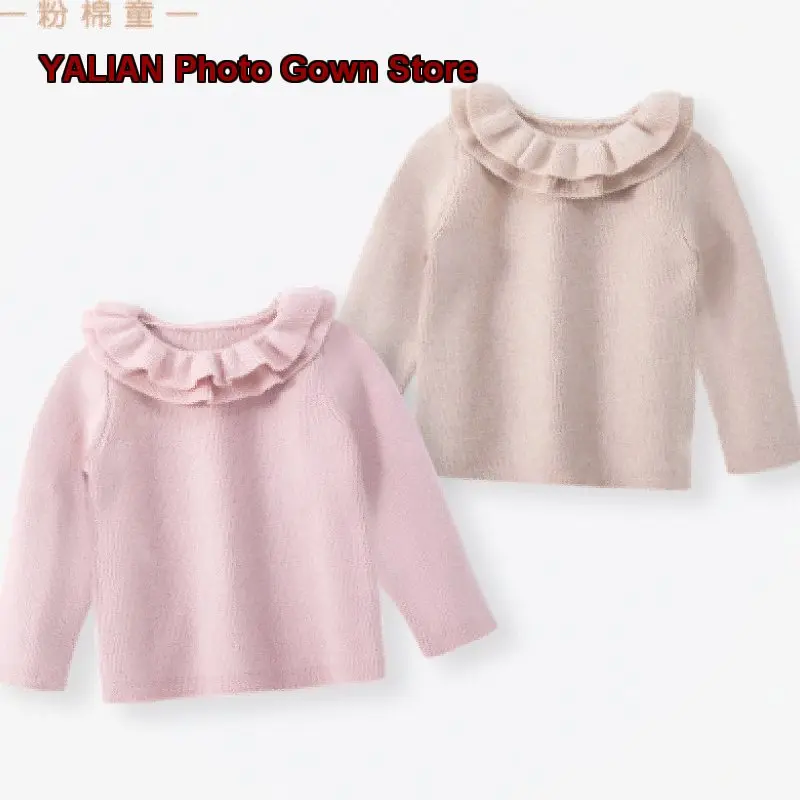 Girls Autumn Winter Chic Pullover Baby Girl Knit Base Layer Children's Winter New Year Innerwear