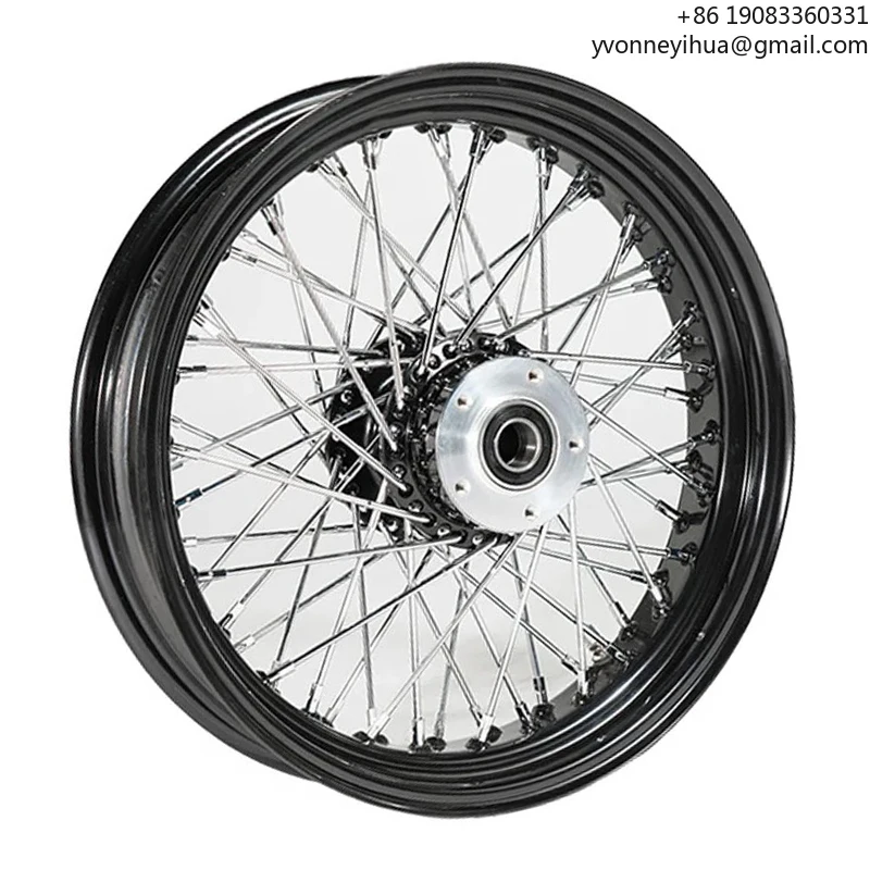 

Custom Motorcycle Wheels 21x3.5 Front 21 Inch 80 Spokes Dual Single Disc Chrome Motorcycle Rims For Harley