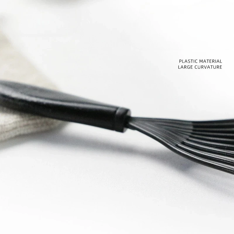 1 قطعة صالون الشعر المهنية الألومنيوم مشط فرشاة شعر نظافة مقبض بلاستيكي تنظيف فرشاة مزيل منتجات التنظيف المدمجة