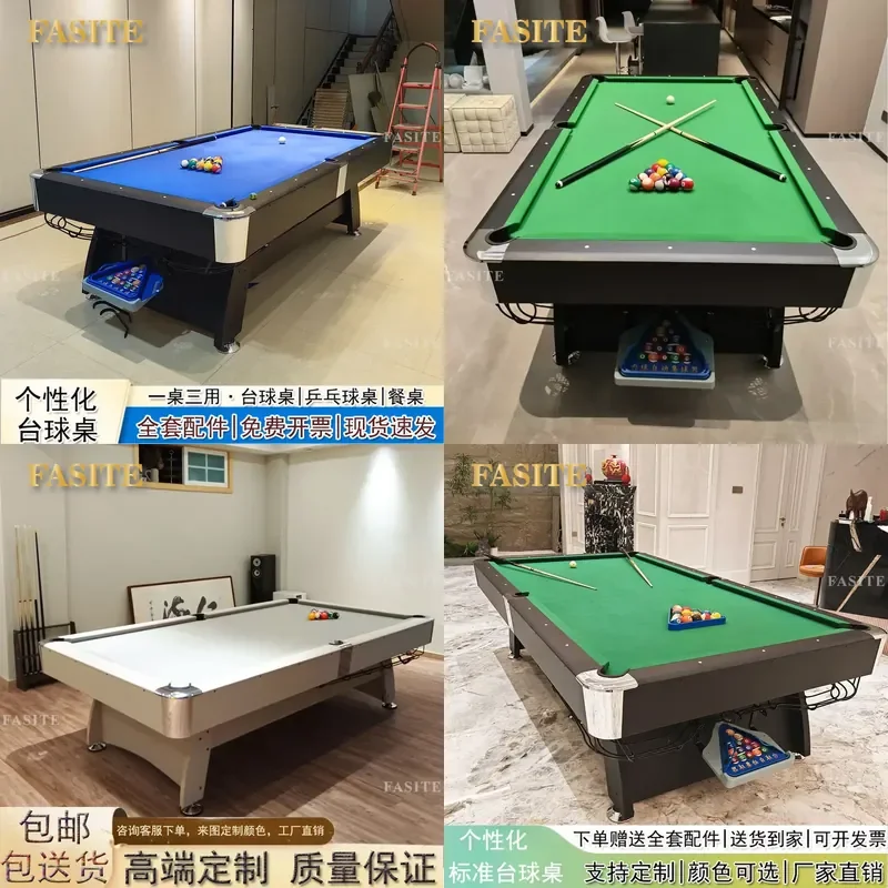 For American Standard Table Tennis and Pool 4 in 1 Automatic Dining Table Multi Functional Indoor Furniture for Adults Space