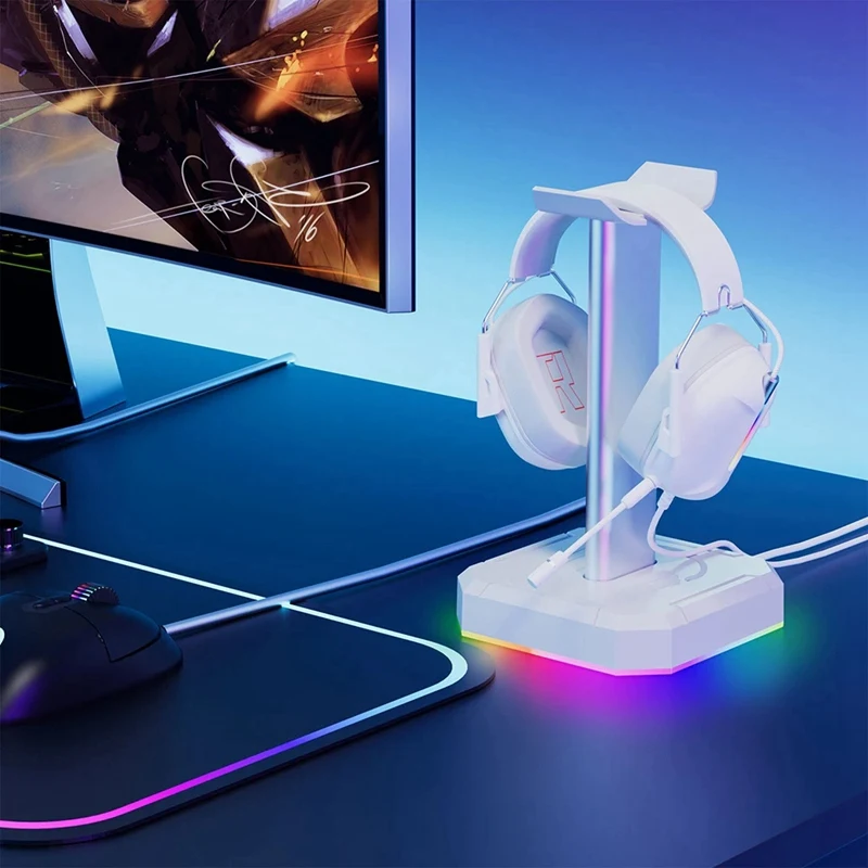 Стойка-держатель для наушников с подсветкой RGB