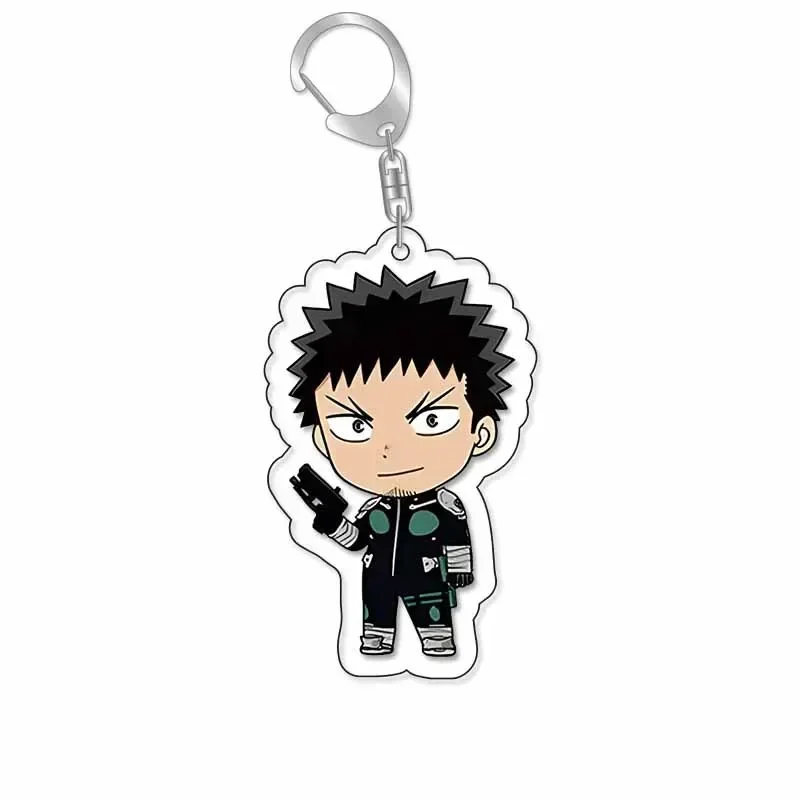 Kaiju No 8 Kafuka Hibino Reno Ichikawa Anime Keychain Cartoon Plastic Keyrings Bag Tag Cos Accessory