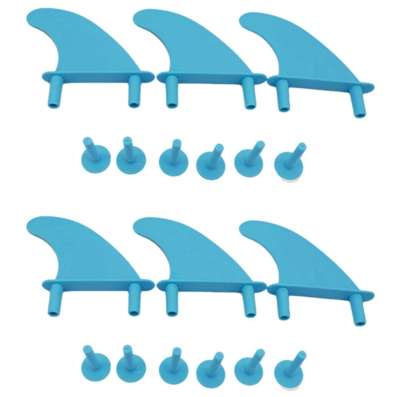

6Pcs Soft Surf Fins Water Fins With Replacement Screws For Surfboard Softboard Water Wave Fin Surf Board