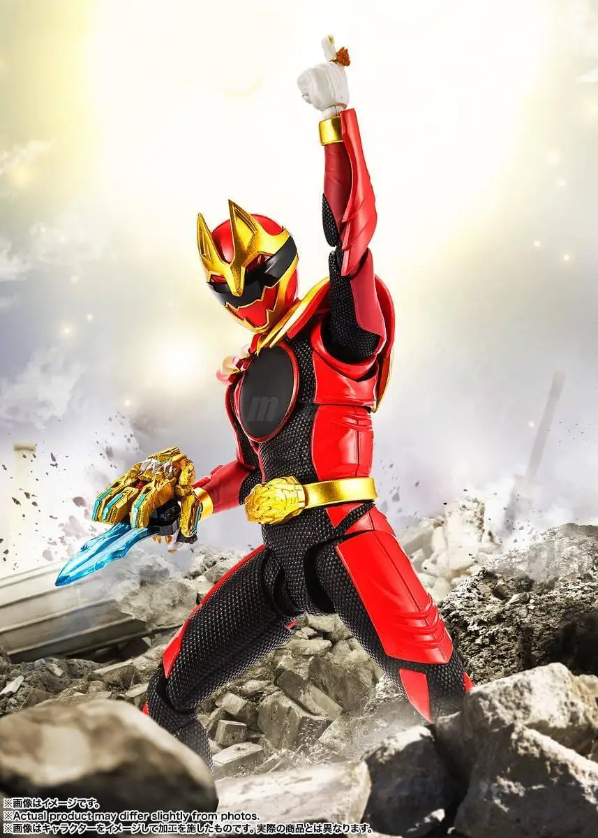 In Shock Bandai SHF SHFiguarts Super Sentai Full Action Anime Figure SOZYUWOLF Finished Model Kit Toy Gift for Children Kids