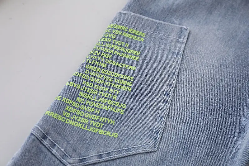 2022 Children\'S Clothing New Children Pants Boys girls denim jeans Holes Jeans Spring And Autumn Cotton Baby Kids Children Pants