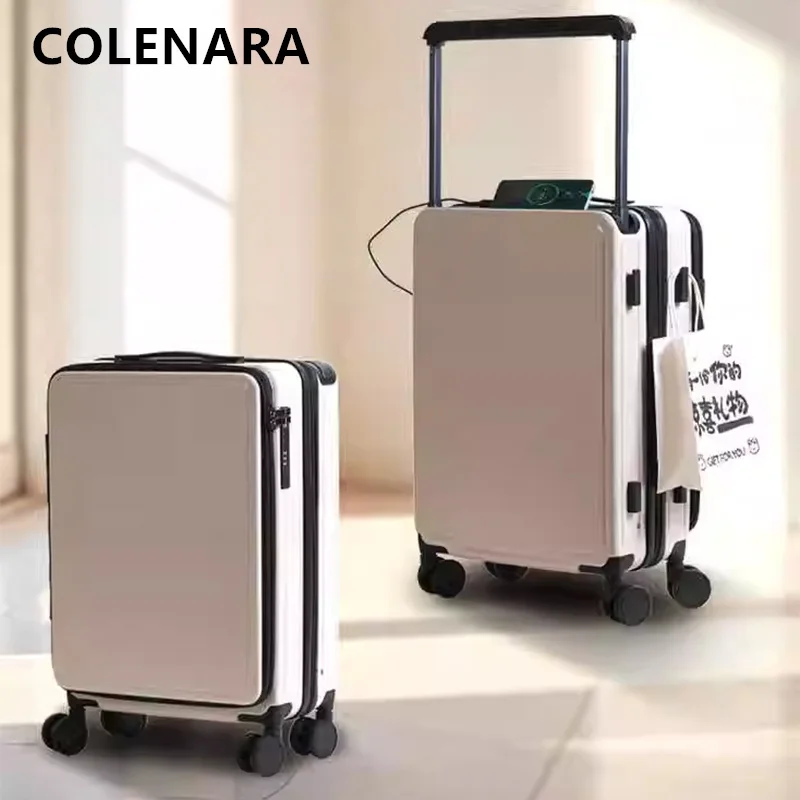 

KLQDZMS Luggage Travel Bag PC Boarding Box 26 Inches Large Capacity Trolley Case 20" Password Box with Wheels Rolling Suitcase