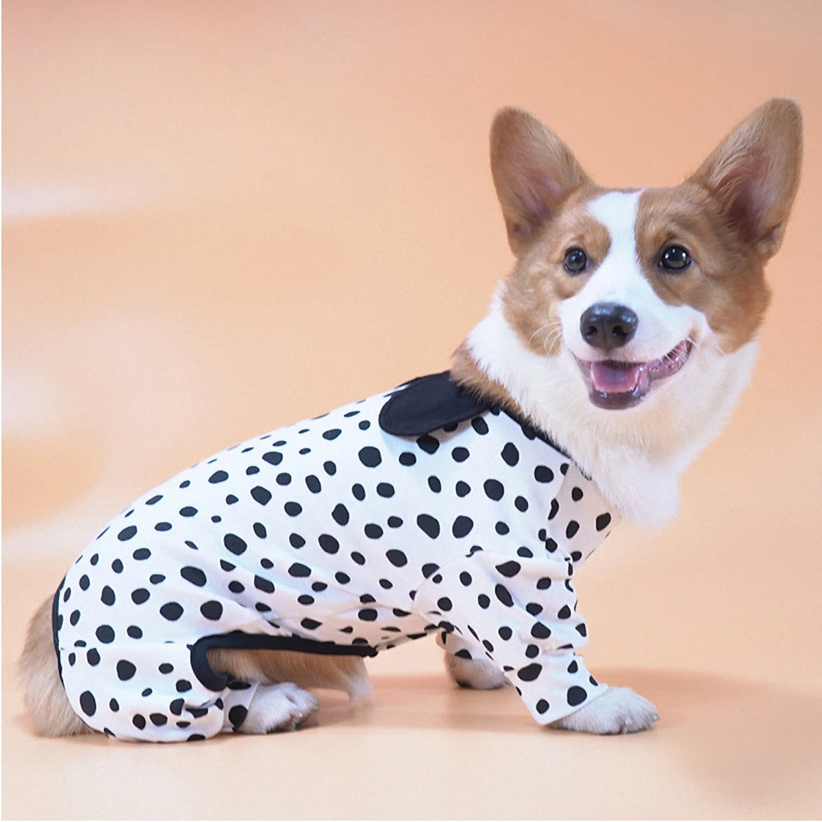 

1Pcs Pet Sleepwear Breathable Soft Style Dog Home Costume Comfortable Dog Dress Black White Creative Apparel