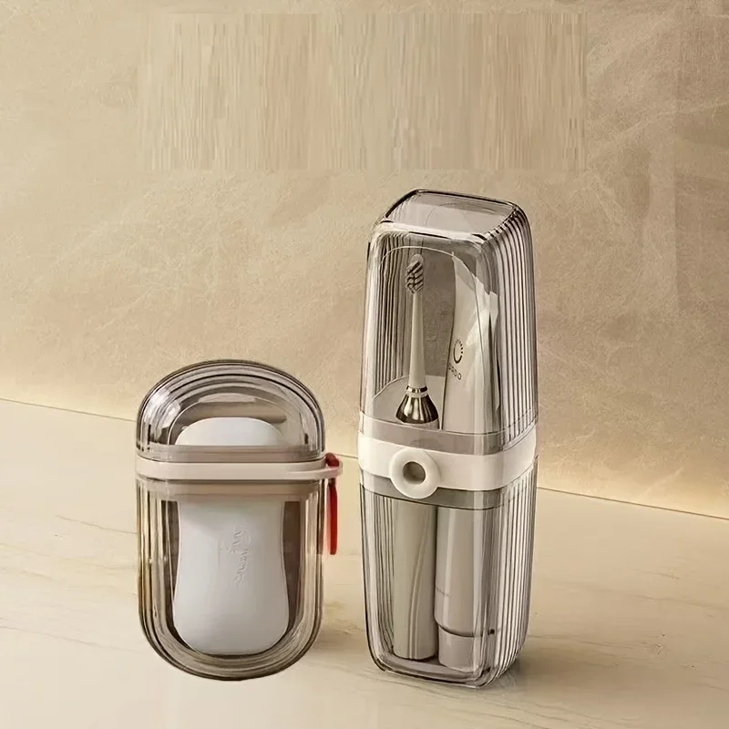 Portable Soap Holder Toothbrush Case Durable Plastic Travel Essentials, Easy-Clean Gym & Bathroom Accessories