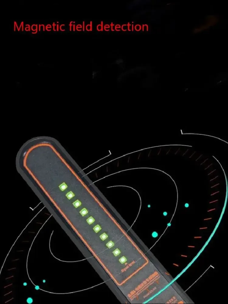 Metal/Electromagnetic Wave Signal Detector School/Airport Security Detection Location Finder Vibration/Sound/Light Alarm