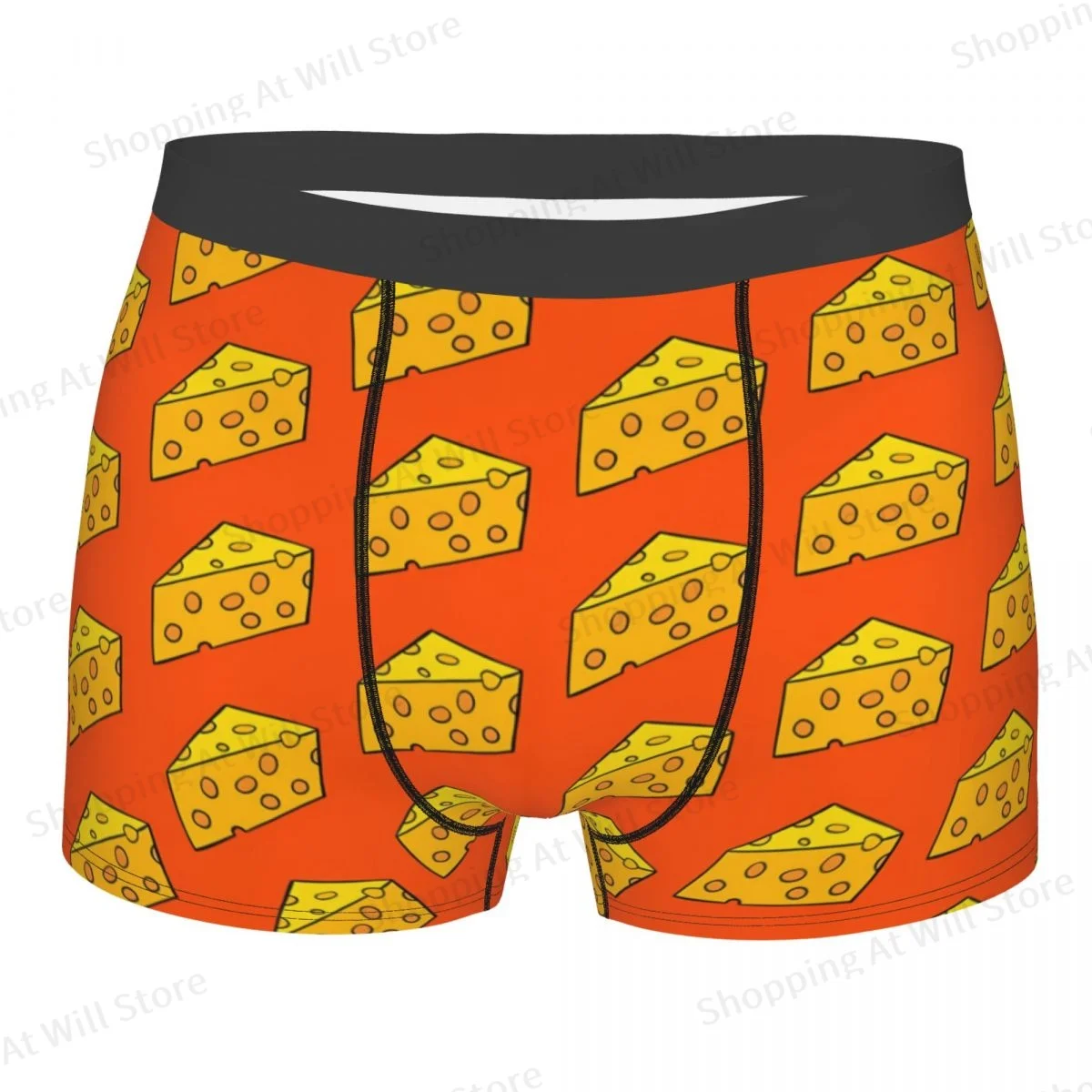 Cheese Men Boxer Briefs Highly Breathable Underpants High Quality Print Shorts Gift Idea