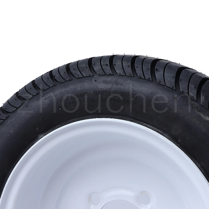10 inch 205/50-10 vacuum Tyres 6PR Tubeless tire with White hub For ATV golf cart UTV Buggy Quad Bike parts