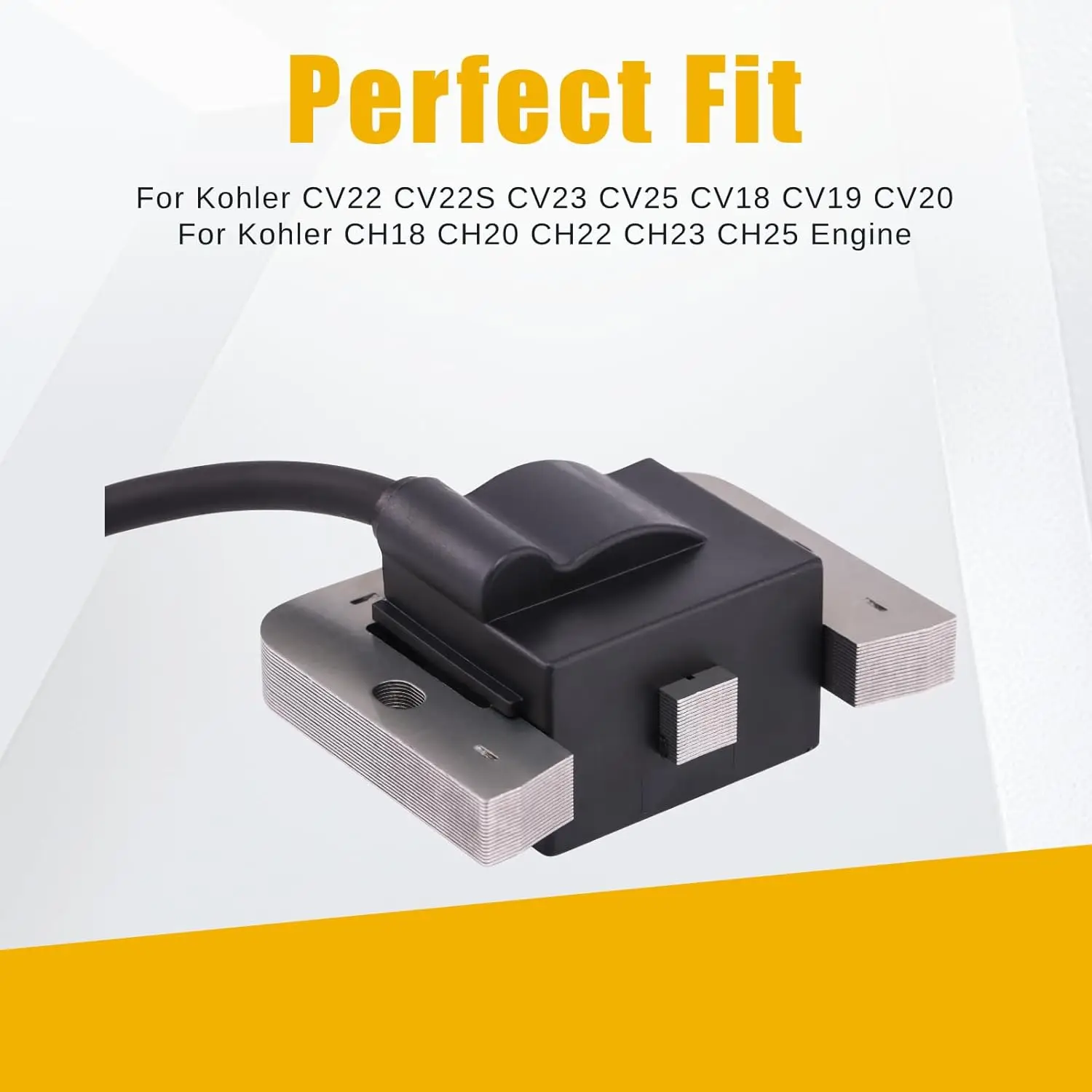 24 584 45-S Ignition Coil Replaces 24-584-01S & MIA11292 Compatible with Kohler CH25 Engine for Lawn Mower Tractor Generator