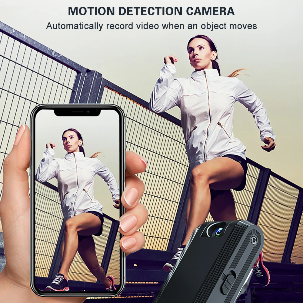 1080P Full HD Mini Camera Night Vision Small Wireless Body Cam Micro Voice Video Recorder With 180 Rotating len Wearable Bodycam