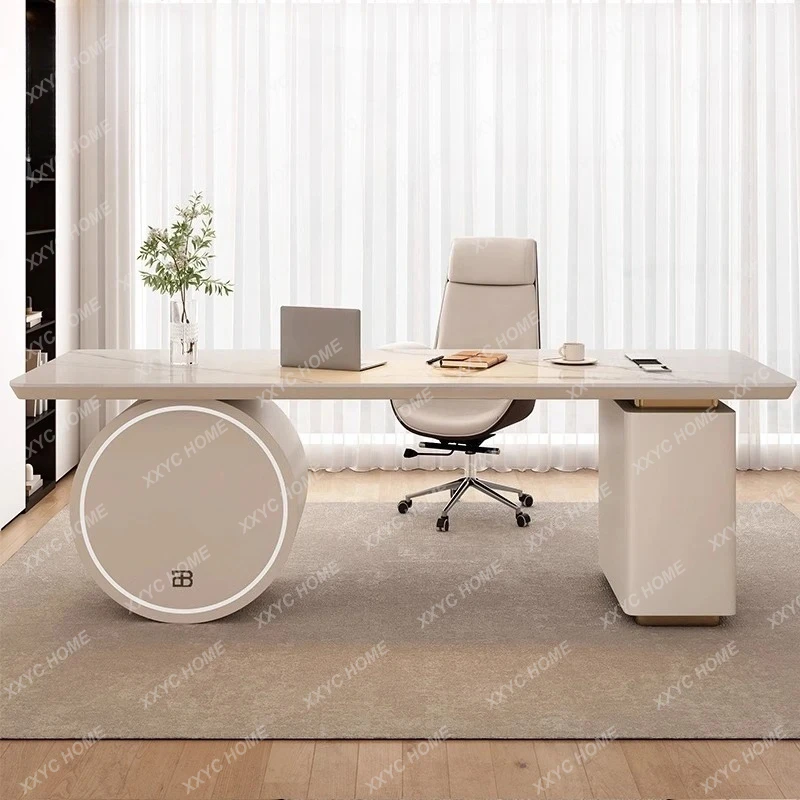 

Minimalist Rock Slab Desk Computer Desk Boss Desk Business Consultation Table