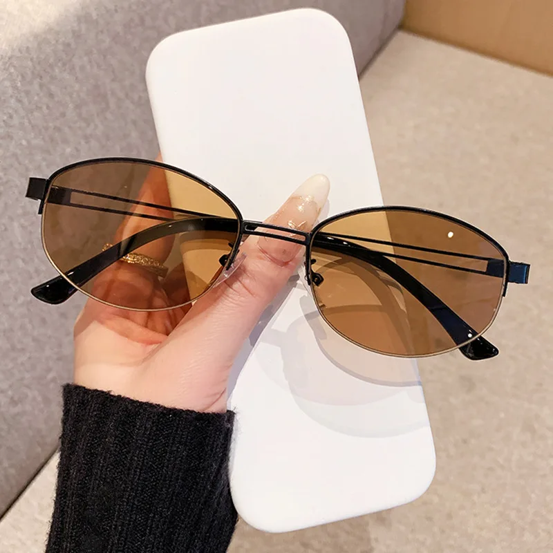 2026 New Old Money Oval Metal Frame Sunglasses Unisex Retro Premium UV400 Anti-UV Shades