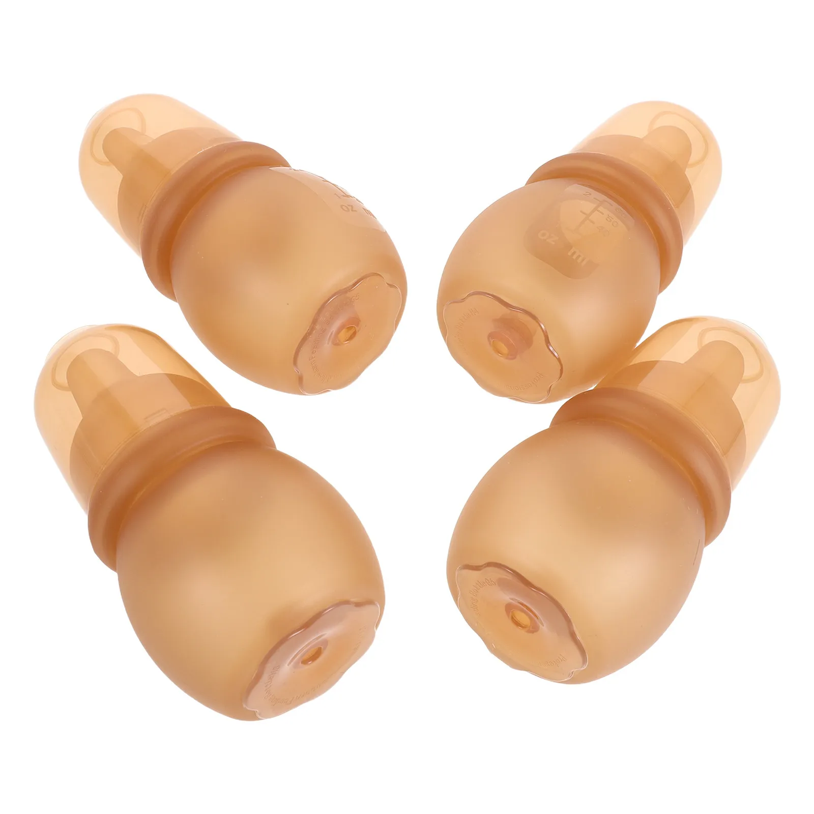 

4Pcs 60Ml Flexible Silicone Newborn Bottle Gentle Feeding for Infants 0-3 Months Anti-Colic Venting Technology Mini Feeding