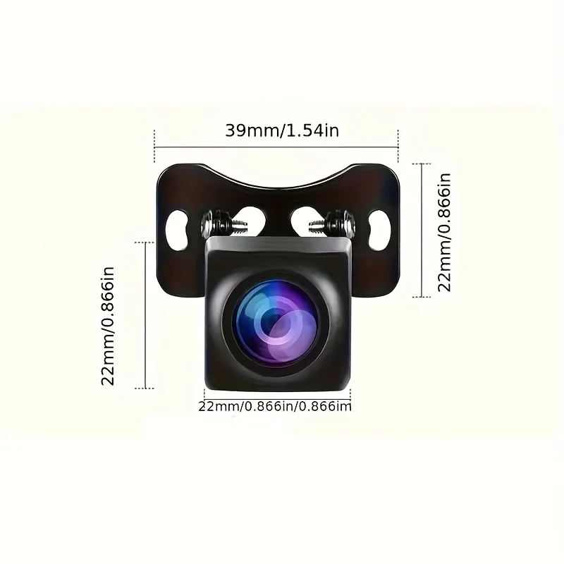 Automatic Reversing Camera with Dynamic Trajectory Guide Line, Backup System Suitable for Cars, SUVs, RVs, Vans, Trucks