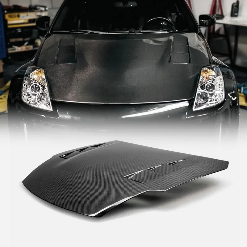 

For 350Z EPA S Type Vented Hood (Facelift model) Engine Cooling Cover Front Bonnet Mod Kit
