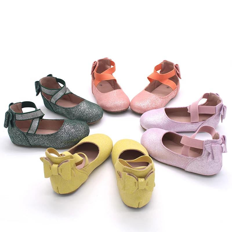 

Wholesale Soft Leather Ballet Flat Little Girls Princess Mary Jane Children Toddler Kids Baby Shoes