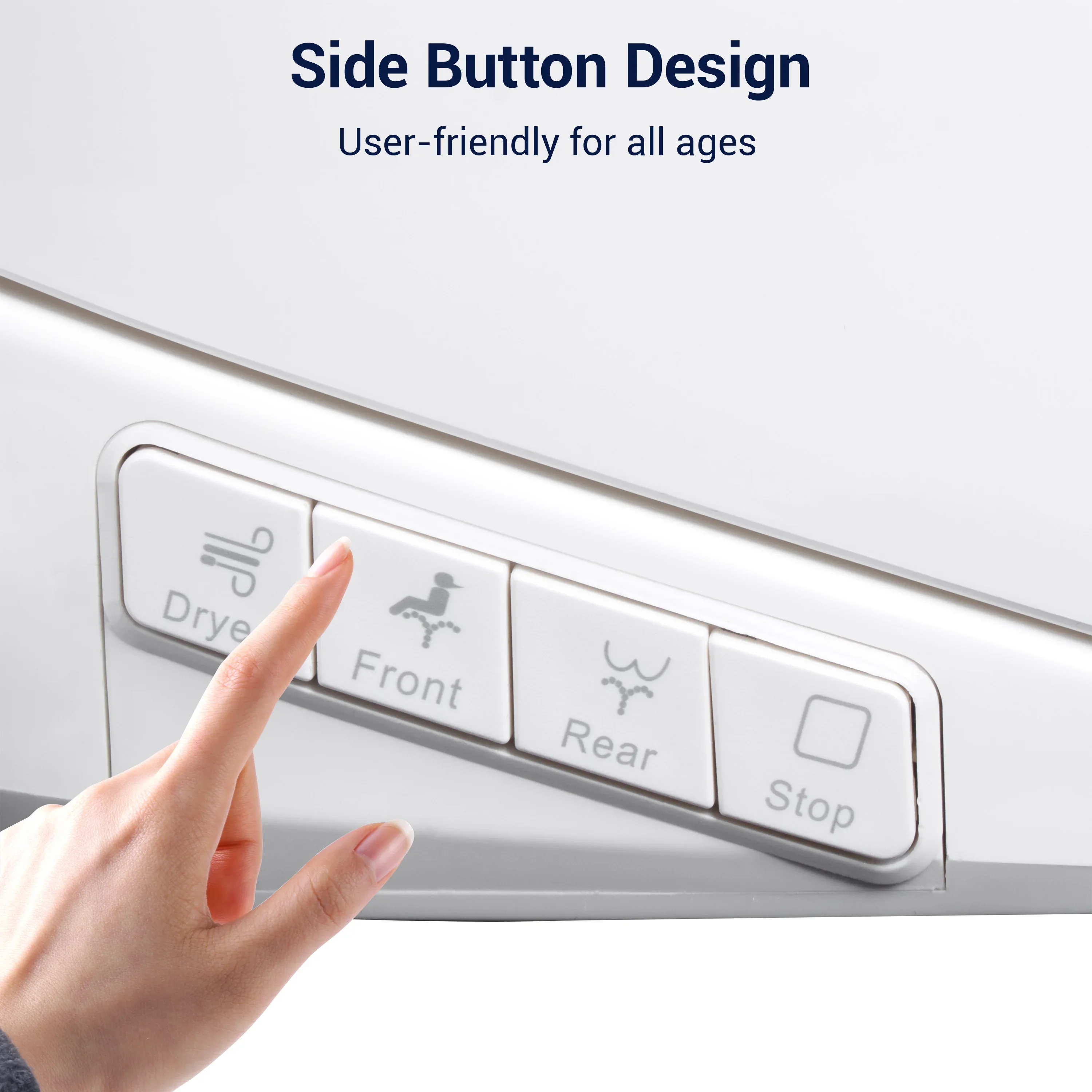 Hot Sale Smart Bidet Toilet Seat U-Type - Adjustable Water Temp, Air Dryer, Anti-Bacterial, Silent Closing