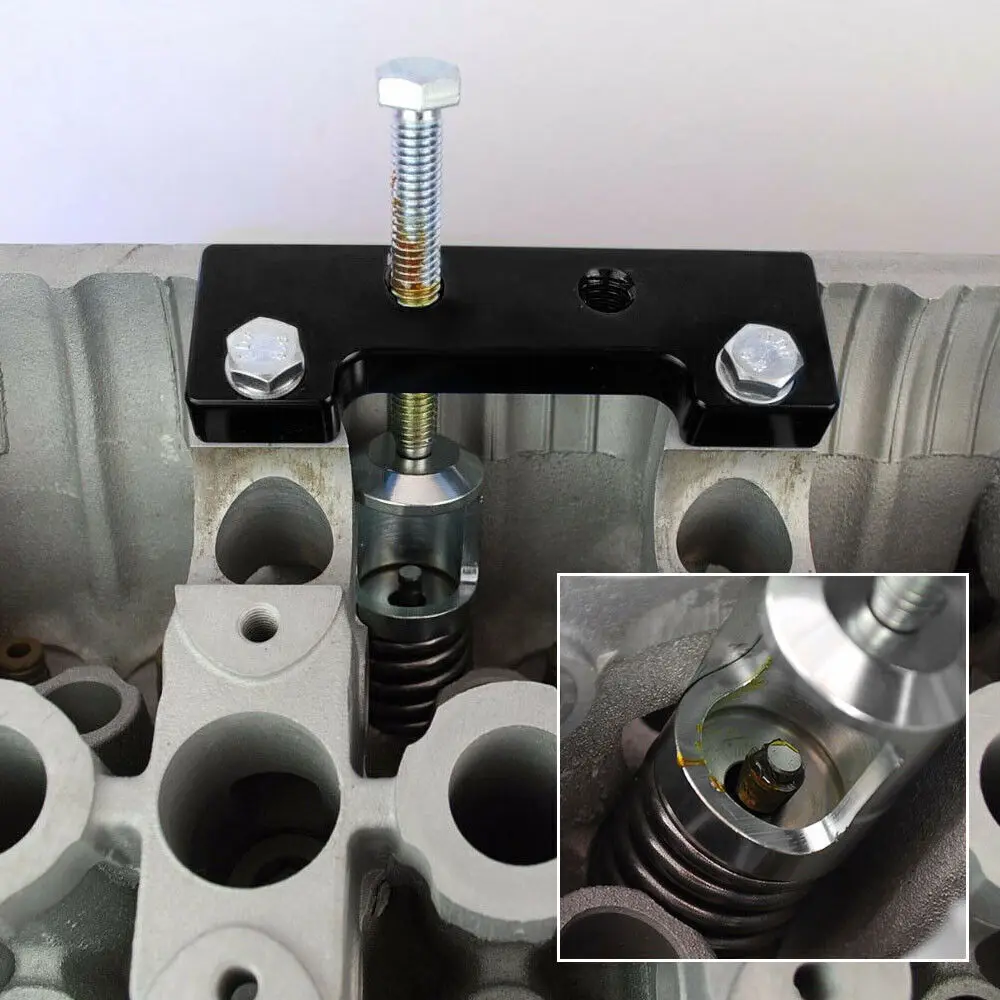 1Set Strumento Compressore Molla Valvola Per Honda Acura Serie B VTEC Testa B16A B18C Nero