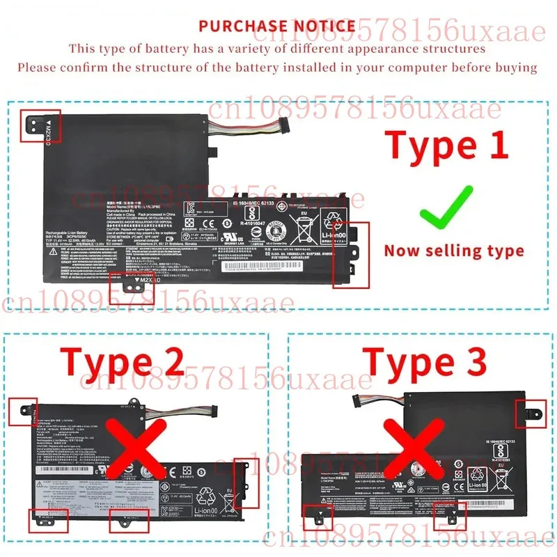 

L15L3PB0 L15M3PB0 АККУМУЛЯТОР ДЛЯ LENOVO Flex 5 1570 IdeaPad 320S-15ABR 520S-14IKB XMSJ
