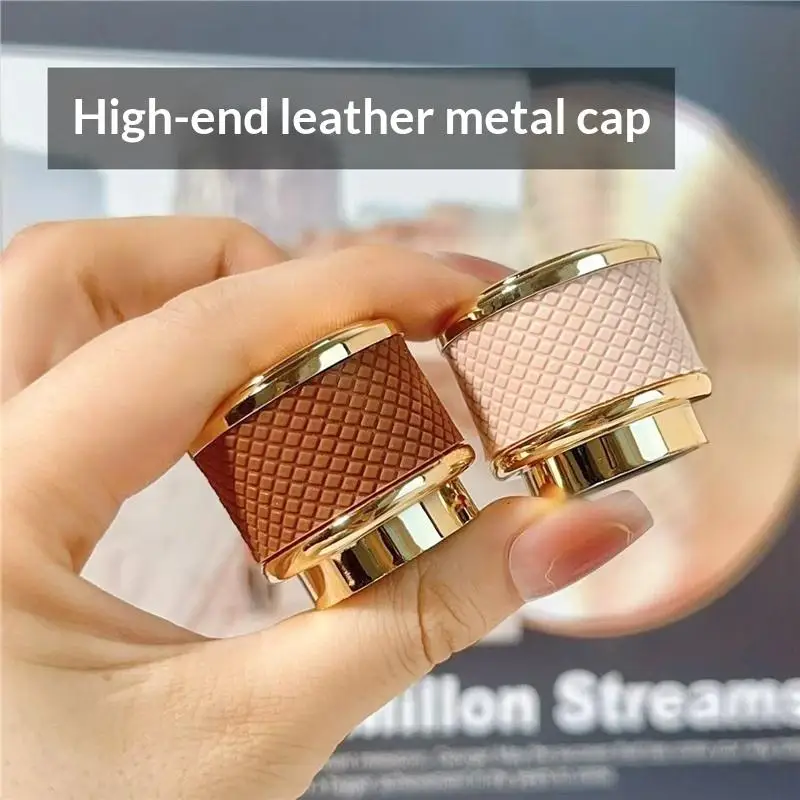 20ml Leere Glas-Parfümflasche mit Schraubverschluss aus Leder, Feiner Nebel Duftspray Zerstäuber Behälter – Detail 11