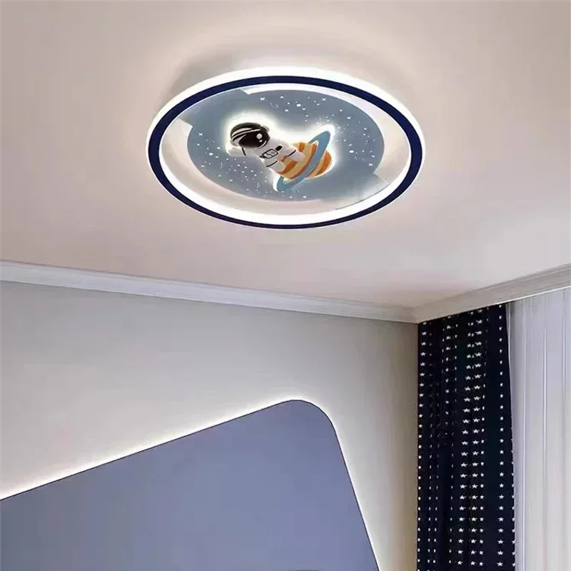 Ceiling Lights Kids Room Astronaut Boy Girl Bedroom Chandelier Princess Spaceman Rocket Rabbit Children's Lamps Home-appliance - Image 5