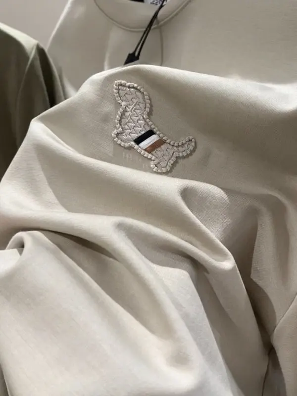 Italian Luxury 80-Strand Modal Short-Sleeve T-Shirt for Men Breathable Silk-Like Spring Summer Casual round Neck Animal Pattern