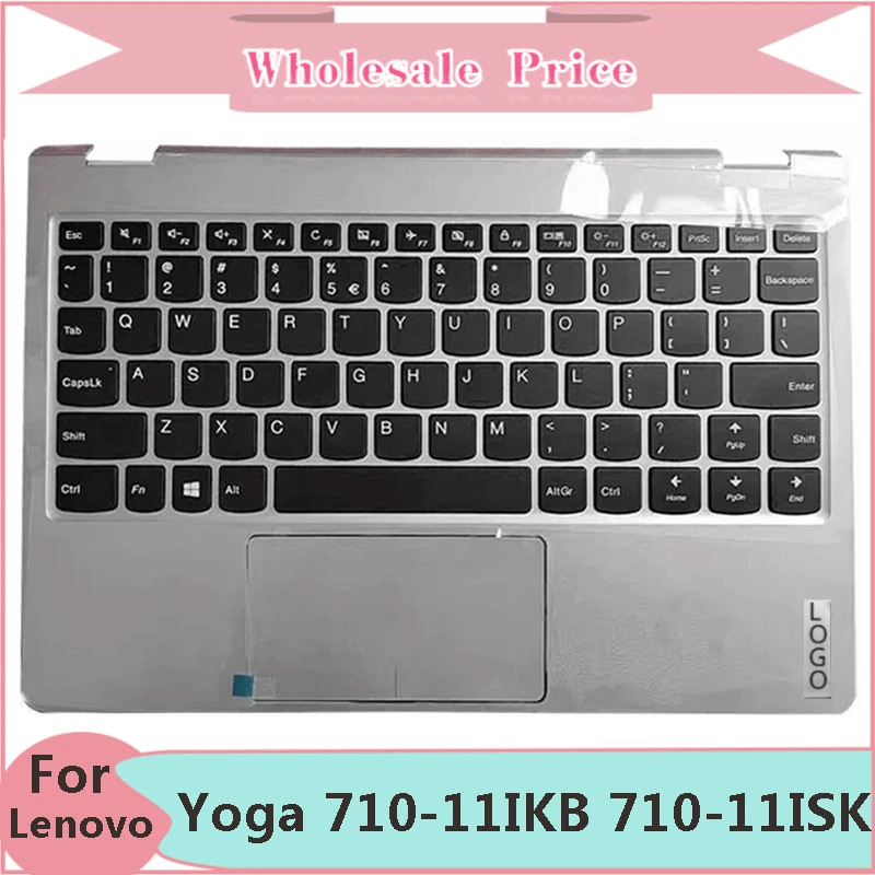 

New Original For Lenovo Yoga 710-11IKB 710-11ISK YOGA 710-11 Laptop Palmrest Case Keyboard US English Version Upper Cover